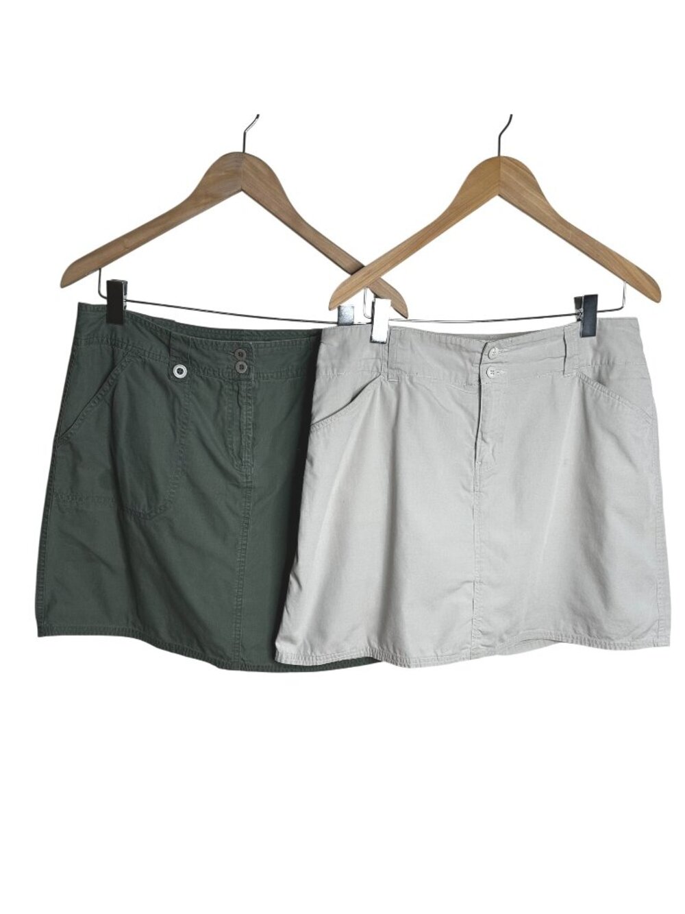 2 VTG STO SUSQUEHANNA TRAIL OUTFITTERS Cargo Skort Hiking Utility Green Beige12